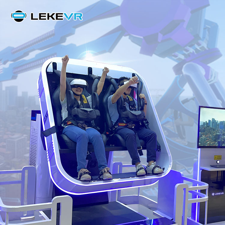 LEKE VR Theme Park 720 Degree View Roller Coaster Simulator 360 VR Chair Rotation Machine Virtual Reality Flight Simulator 9D VR