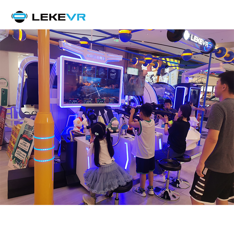 LEKE VR Business AR Sniper Elite Multiplayer Arcade Shooting Machine Virtual Reality Game Center 9D Interactive Games High ROI