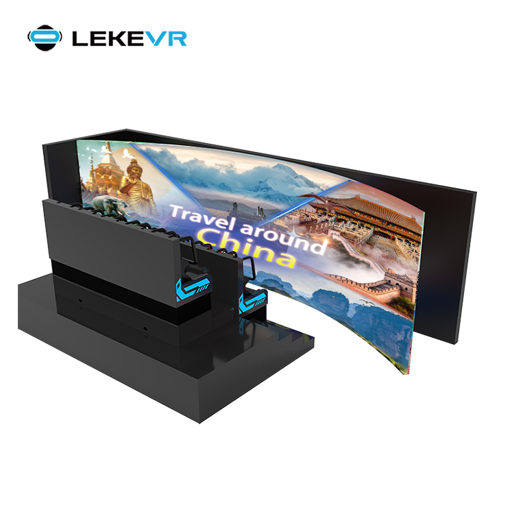 LEKE VR Naked-eye 3D 7D Flying Motion Cinema 9D Dome Theater Curved Screen Immersive Entertainment Ride