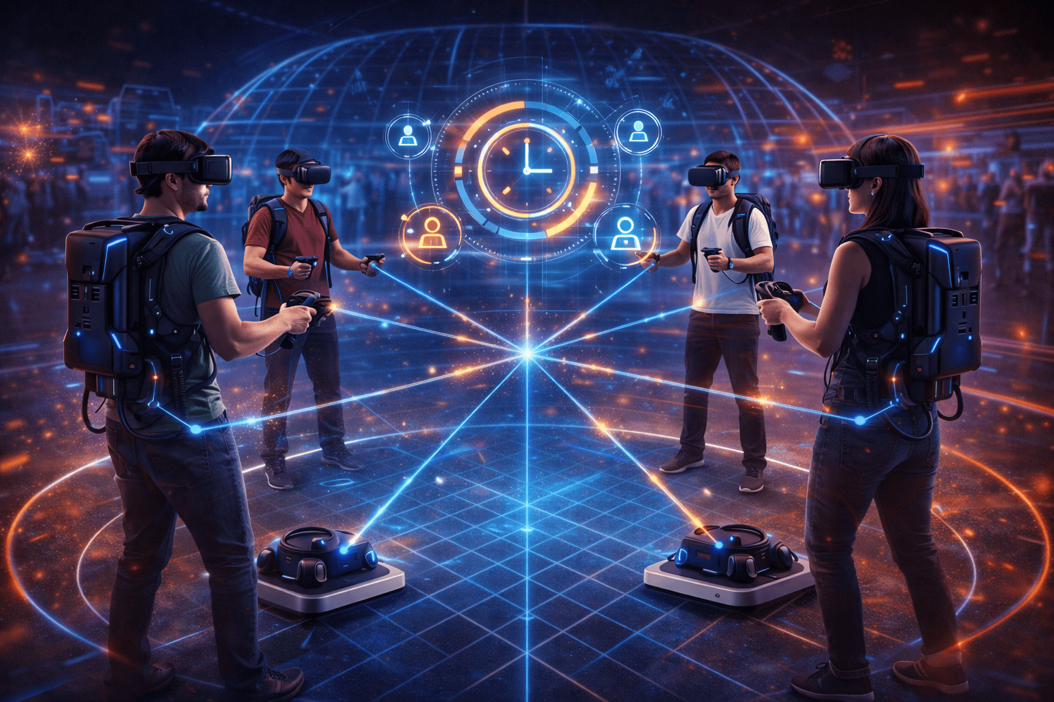 Multi-User Synchronization Technology for XR Arenas