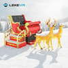 LEKE Indoor VR Christmas Sleigh Simulator for Shopping Malls Airports Adventure Parks Public Spaces