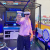 LEKE VR Business Project 4 Players Matrix Space Teamwork Games 9D VR Arcade Machine Mutiplayer Zombie Dinosaur Shooting Arena Simulator