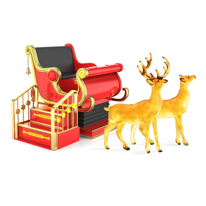 LEKE Indoor VR Christmas Sleigh Simulator for Shopping Malls Airports Adventure Parks Public Spaces
