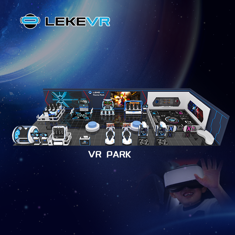 LEKE VR Kids Amusement Park Virtual Reality Machine Provider VR Solution Company VR Game Center 9d Simulator Theme Park