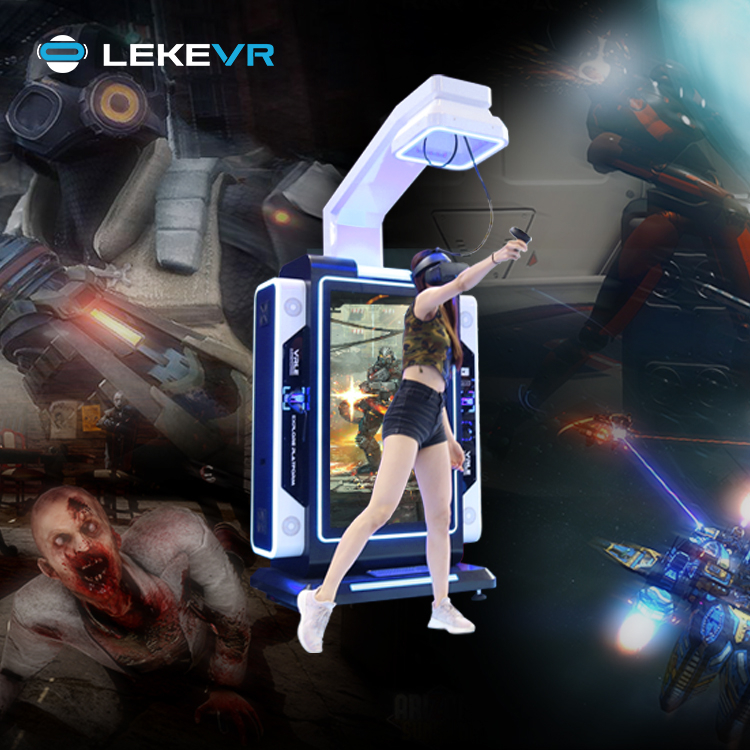 LEKE VR High Interactive 100+ Games in One Corps Pro Self-Service Platfrom Amusement Park Arcade Shooting Machine