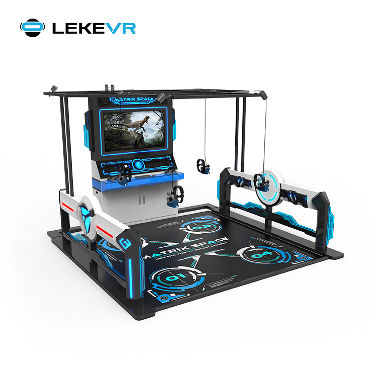 LEKE VR Game Zone 4 Players Matrix Space Wholsale Vr Walk Zombie Game Simulator Virtual Relity Room