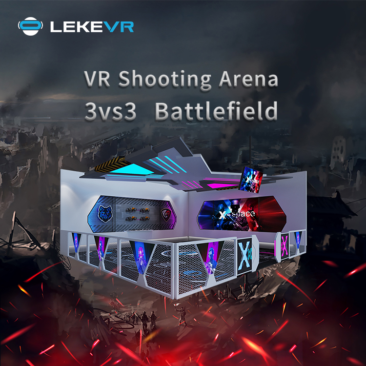 LEKE VR X-Space Virtual Reality Platform VR Free Roam Zombie Game Arena Escape Room Vr 9d Simulator