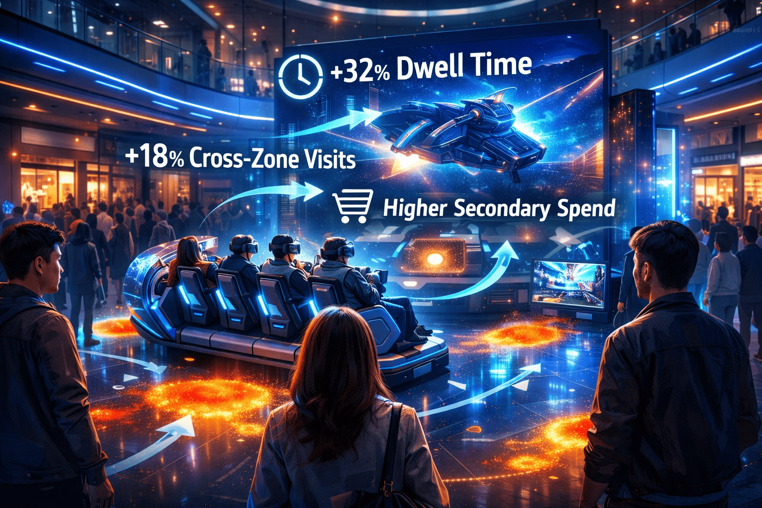 XR Foot Traffic Model: How XR Drives Mall Dwell Time